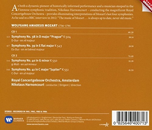 MOZART: SYMPHONIES NOS. 38 - 41