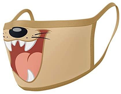 PYRAMID LOONEY TUNES (TAZ) FACE MASK 2 PACK