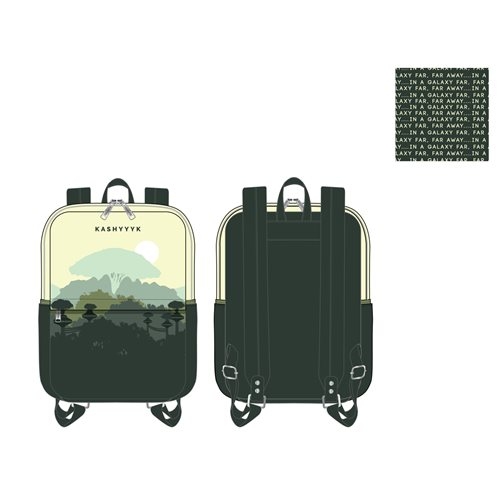 LOUNGEFLY STAR WARS LANDS KASHYYYK SQUARE MINI BACKPACK