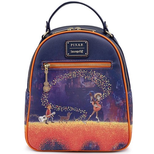 LOUNGEFLY PIXAR COCO MARIGOLD BRIDGE MINI BACKPACK