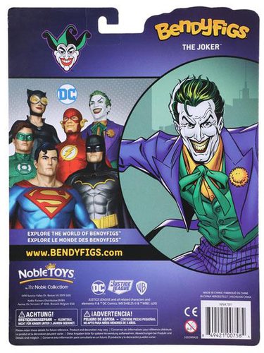 NOBLE COLLECTION Bendyfigs DC Batman (Comic) The Joker Figurine
