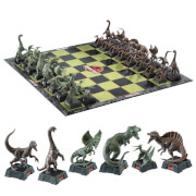 NOBLE COLLECTION - UNIVERSAL - JURASSIC PARK CHESS SET