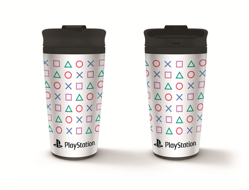 PYRAMID PLAYSTATION (SHAPES) METAL TRAVEL MUG