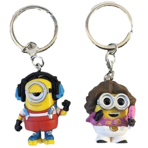 FUNKO POP KEYCHAIN: MINIONS - 70'S BOB & ROLLER SKATING STUART 2-PACK