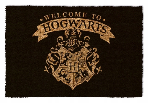 PYRAMID HARRY POTTER (WELCOME TO HOGWARTS) BLACK 37X55CM DOOR MAT