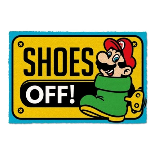 PYRAMID SUPER MARIO (SHOES OFF?COLOUR) DOOR MAT