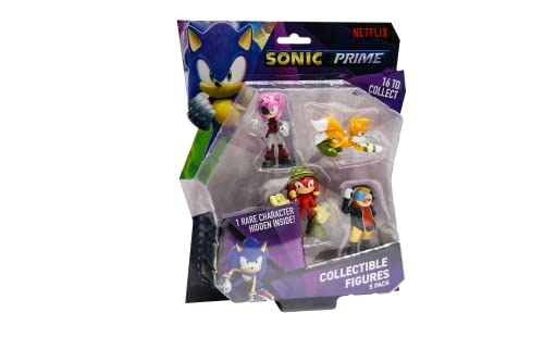 P.M.I. SONIC PRIME- 5 PACK - 1 RARE HIDDEN CHARACTER 6,5CM [ASSORTED] (S1)