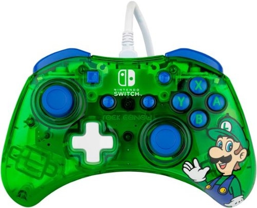 PDP NINTENDO SWITCH WIRED CONTROLLER ROCK CANDY MINI - LUIGI