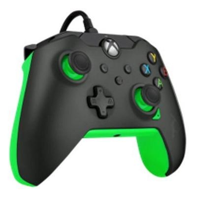 PDP XBOX WIRED CONTROLLER BLACK - NEON (GREEN)