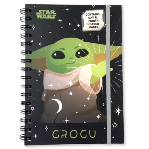 PYRAMID STAR WARS: THE MANDALORIAN (GROGU) A5 WIRO UNDATED DIARY NOTEBOOK