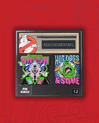 MERCHANDISE GHOSTBUSTERS PIN KINGS 1.2 (SHUSH/SLIME)