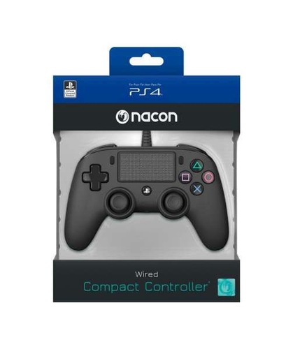 NACON PS4 WIRED COMPACT CONTROLLER BLACK