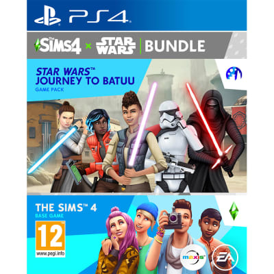 PS4 THE SIMS 4 STAR WARS: JOURNEY TO BATUU - BASE GAME & GAME PACK BUNDLE