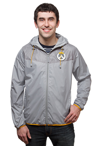 JINX OVERWATCH LOGO WINDBREAKER SMALL GRAY