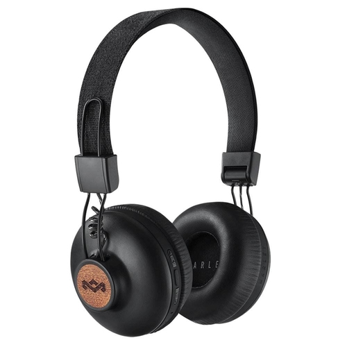 HOUSE OF MARLEY POSITIVE VIBRATION BLUETOOTH SIGNATURE BLACK ON-EAR HEADPHONES