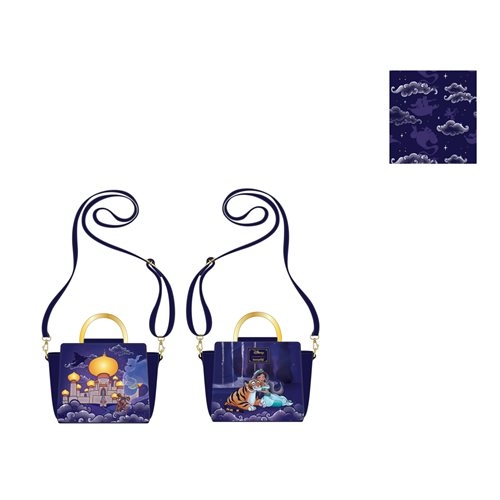 LOUNGEFLY DISNEY JASMINE CASTLE CROSSBODY BAG