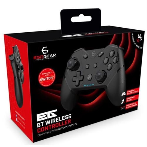 EGOGEAR SC20 WIRELESS CONTROLLER BLACK SWITCH, PC, PS3