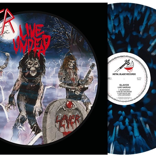 Live Undead (Blue White Black Splatter Vinyl)