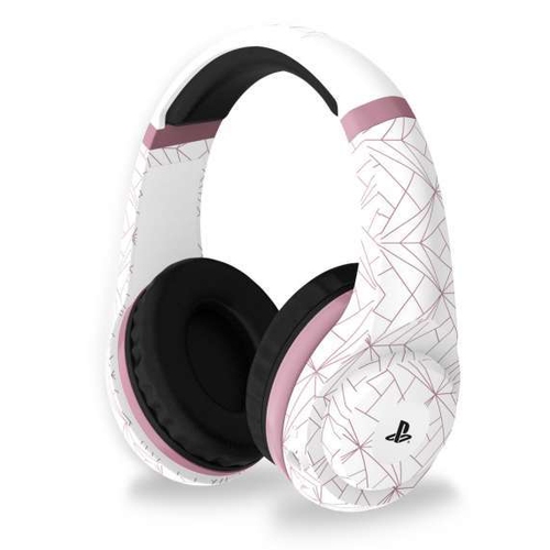 4GAMERS PS4 STEREO GAMING HEADSET PRO4-70 ROSE GOLD EDITION - ABSTRACT WHITE.