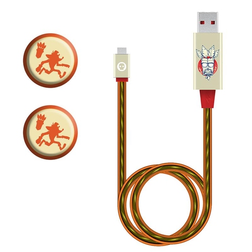 MERCHANDISE CRASH BANDICOOT 2020 LED CABLE AND GRIPS
